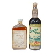 A bottle of Bulloch Lade’s Old Rarity Scotch Whisky and a bottle of Seager, Evans & Co, Ltd.,