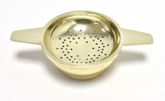 ELKINGTON & CO SILVER TEA STRAINER AND DRIP BOWL, Hallmarked Birmingham 1961 E & Co ELKINGTON