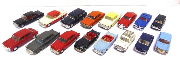 SIXTEEN TRI-ANG SPOT-ON DIECAST MODEL VEHICLES circa 1960s, variable condition, generally playworn