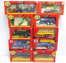 A 1/32 SCALE BRITAINS MODEL FARM IMPLEMENT COLLECTION comprising a No.42080, Samson Manure Spreader;