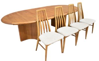 NIELS KOEFOED (DANISH) FOR KOEFOEDS HORNSLET, A SET OF FOUR 'EVA' TEAK DINING CHAIRS circa 1960s,