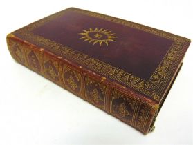 [RELIGION & THEOLOGY] The Holy Bible, Bowyer, London, 1796, full maroon leather, the spine in