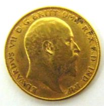 GREAT BRITAIN - EDWARD VII (1901-1910), HALF SOVEREIGN, 1910