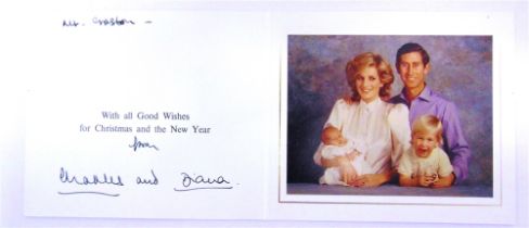 [AUTOGRAPHS]. CHARLES III (B.1948), AS PRINCE OF WALES, & DIANA, PRINCESS OF WALES (1961-97) A