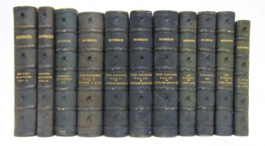 [CLASSIC LITERATURE]. LEATHER BINDINGS Ruskin, John. Works of, various, eleven volumes, Allen,