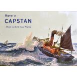 A PLAYER'S CAPSTAN CIGARETTES SHOWCARD 'Have a / CAPSTAN / they're made to make friends',