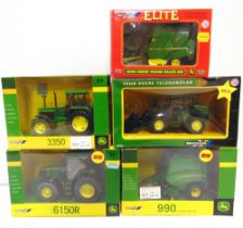 A 1/32 SCALE BRITAINS MODEL TRACTOR & IMPLEMENT COLLECTION comprising a No.42820, John Deere