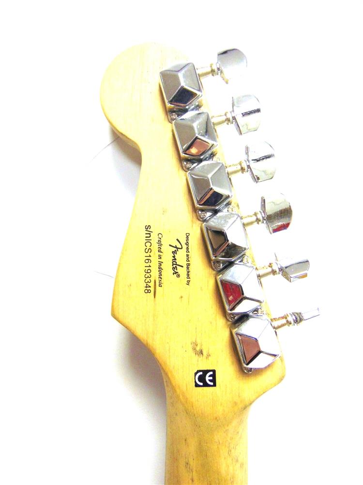 A SQUIER BY FENDER BULLET STRATOCASTER ELECTRIC GUITAR crafted in Indonesia, white, serial no.s/ - Image 5 of 5