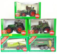 A 1/32 SCALE SIKU MODEL TRACTOR & FARM IMPLEMENT COLLECTION comprising a No.3254, Fendt 930 Vario;