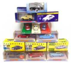 TWELVE 1/43 SCALE DIECAST MODEL CARS by Matchbox 'Dinky Collection' (5), Vanguards (4), and