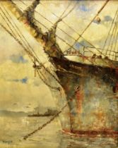 CAPTAIN JOHN WATERS (BRITISH, 20TH CENTURY) 'An old shipmate' [the sailing vessel 'Amulree'], oil on