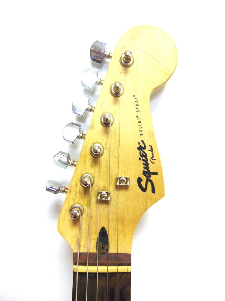 A SQUIER BY FENDER BULLET STRATOCASTER ELECTRIC GUITAR crafted in Indonesia, white, serial no.s/ - Image 3 of 5