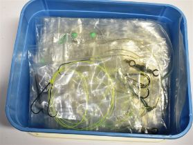 BOX OF HOOKS AND TRACES