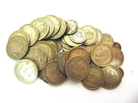 COINS - GREAT BRITAIN, ASSORTED SILVER circa 1920-46, comprising eighteen halfcrowns; five