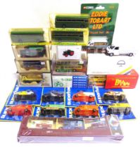 ASSORTED DIECAST & OTHER MODEL VEHICLES including a 7mm Duncan Models Fordson Tractor white metal