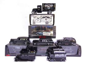 TEN DIECAST & OTHER MODEL HEARSES mainly 1/43 scale, variable condition, most good or better, five