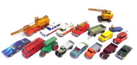 SEVENTEEN DINKY DIECAST MODEL VEHICLES circa 1940s-70s, variable condition, generally playworn and/