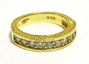 TJC ILIANA 18K DIAMOND HALF ETERNITY BAND (YELLOW GOLD) Set with 10 round cut brilliant diamonds