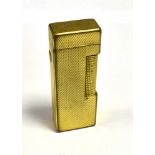 VINTAGE DUNHILL LIGHTER Base marked Dunhill Switzerland. Patented length 6.5cm