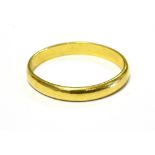 22CT GOLD BAND RING Ring size N, Weight 2.5g