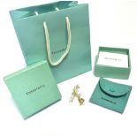 SILVER TIFFANY PALOMA PICASSO PENDANT 44cm long, heart shaped ribbon pendant on fine cable chain.