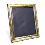 LARGE SILVER MOUNTED PICTURE FRAME Approx 30.0 x 25.0cm, hallmarked London 1989, with navy blue