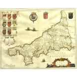 [MAP]. CORNWALL Blaeu, Joan (Dutch, 1596-1673), 'Cornubia sive Cornwallia', engraved county map,