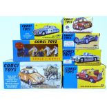 SIX CORGI MODEL CLUB (RE-ISSUE) DIECAST MODEL VEHICLES comprising a No.339, 1967 Monte-Carlo