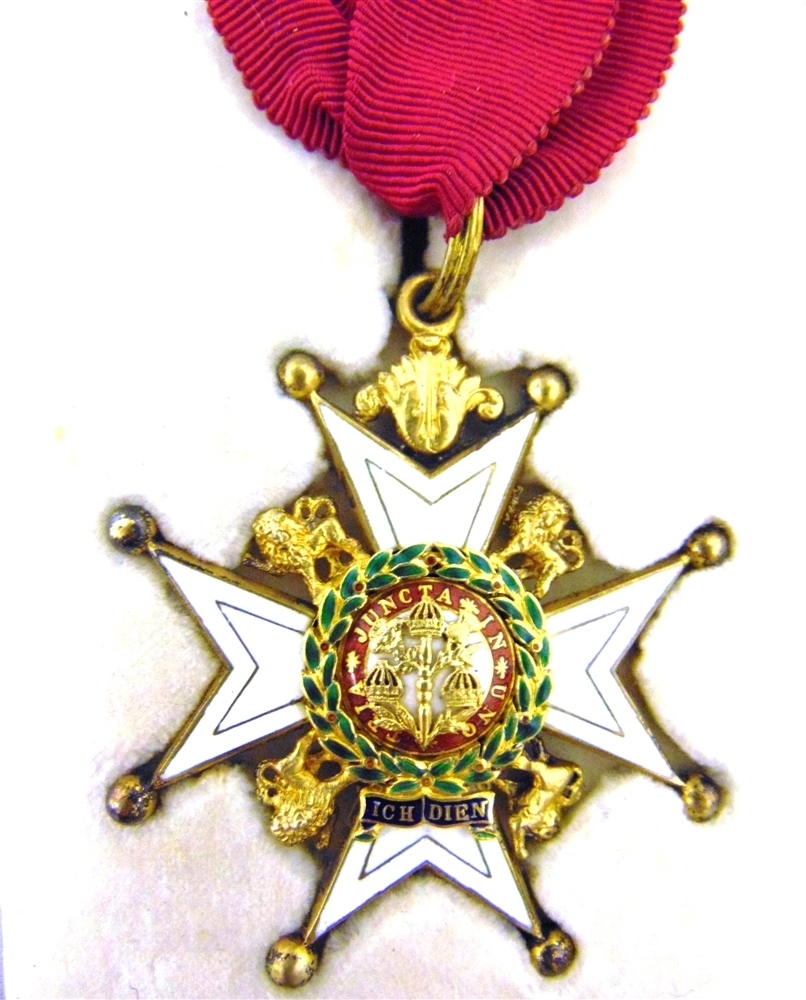 THE MOST HONOURABLE ORDER OF THE BATH, C.B. (MILITARY) COMPANION'S NECK BADGE silver-gilt and - Image 2 of 4