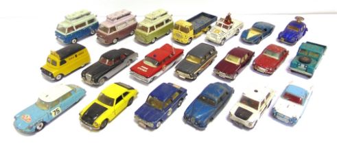 TWENTY CORGI DIECAST MODEL VEHICLES circa 1960s-70s, variable condition, generally playworn, all