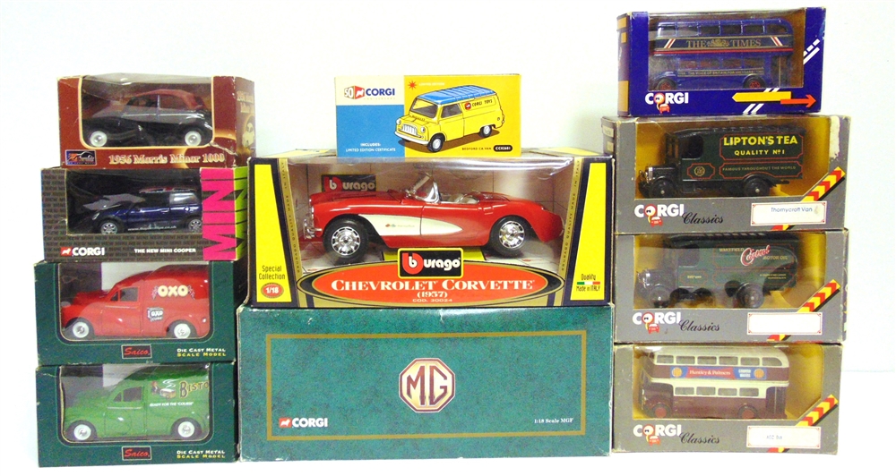 TWENTY-TWO ASSORTED DIECAST MODEL VEHICLES comprising eleven 1/76 scale Corgi Original Omnibus - Image 2 of 2