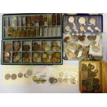 ASSORTED COINS comprising a Republic of the Seychelles proof coin set, 1976, eight coins (