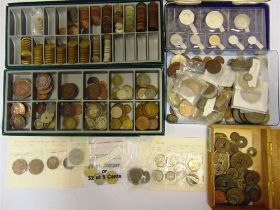 ASSORTED COINS comprising a Republic of the Seychelles proof coin set, 1976, eight coins (