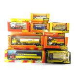 EIGHT ASSORTED SOLIDO DIECAST MODEL VEHICLES circa 1970s-80s, comprising a No.363, Magirus