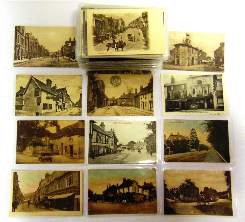 POSTCARDS - SURREY Approximately 143 cards, including real photographic views of Chertsey Road, - Image 3 of 3