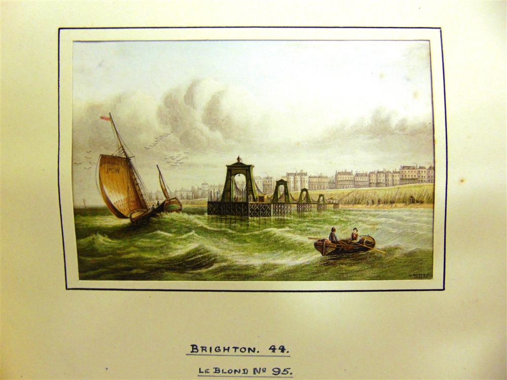 AN ALBUM OF SIXTY-FIVE LE BLOND & SIMILAR PRINTS including 'Her Majesty Leaving Portsmouth - Image 4 of 4