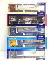 FIVE CORGI CLASSICS DIECAST MODEL COMMERCIAL VEHICLES comprising a No.CC13204, DAF XF Space Cab