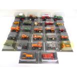 TWENTY-SIX PART-WORK DIECAST MODEL TRACTORS most mint or near mint and boxed, (boxes opened and