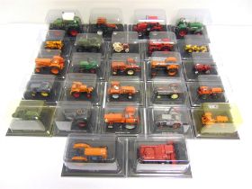 TWENTY-SIX PART-WORK DIECAST MODEL TRACTORS most mint or near mint and boxed, (boxes opened and