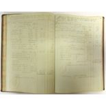 [DOCUMENTS]. A MANUSCRIPT ACCOUNT BOOK circa 1852-54, recording sales of sundry goods arriving by