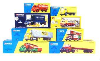 EIGHT CORGI CLASSICS DIECAST MODEL COMMERCIAL VEHICLES comprising a No.31005, Bedford S Type