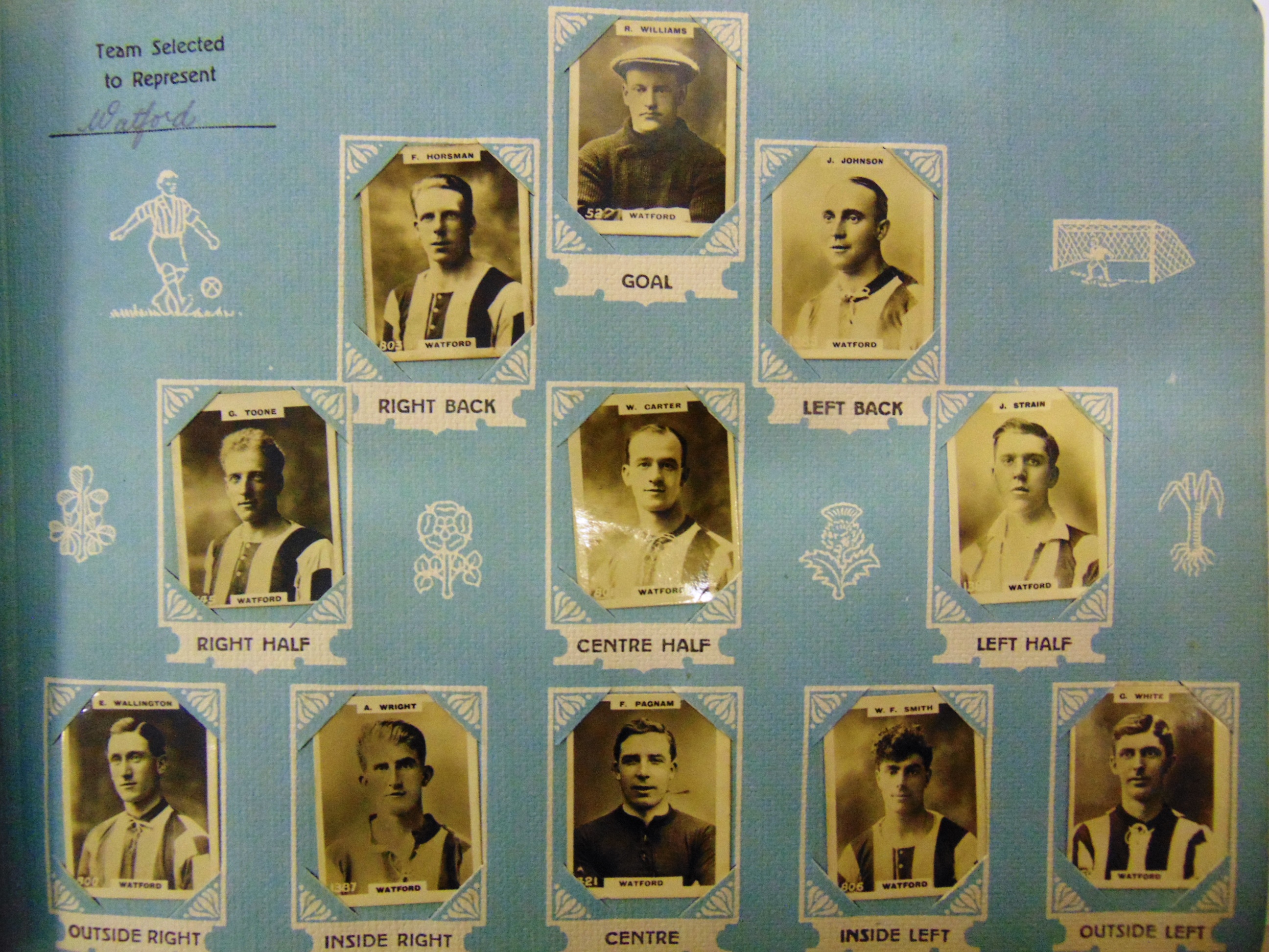CIGARETTE CARDS - PHILLIPS, FOOTBALLERS Approximately 420 small photographic portrait cards of - Image 2 of 10