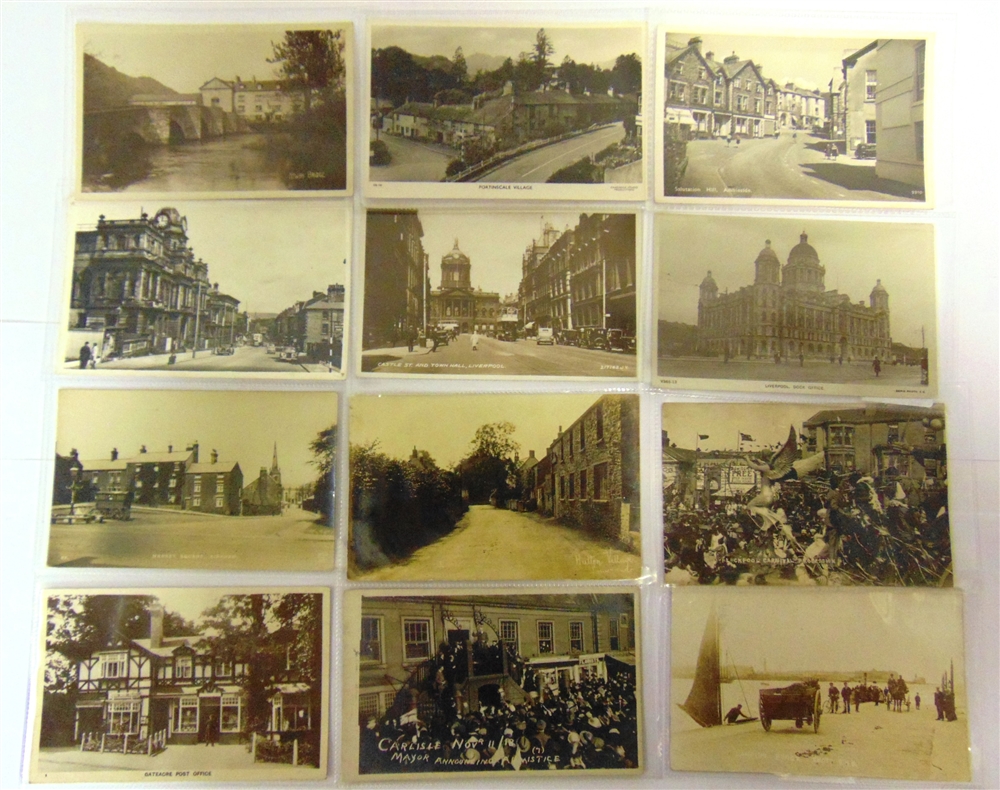POSTCARDS - LANCASHIRE & CUMBRIA Approximately 413 cards, including real photographic views of - Image 2 of 3