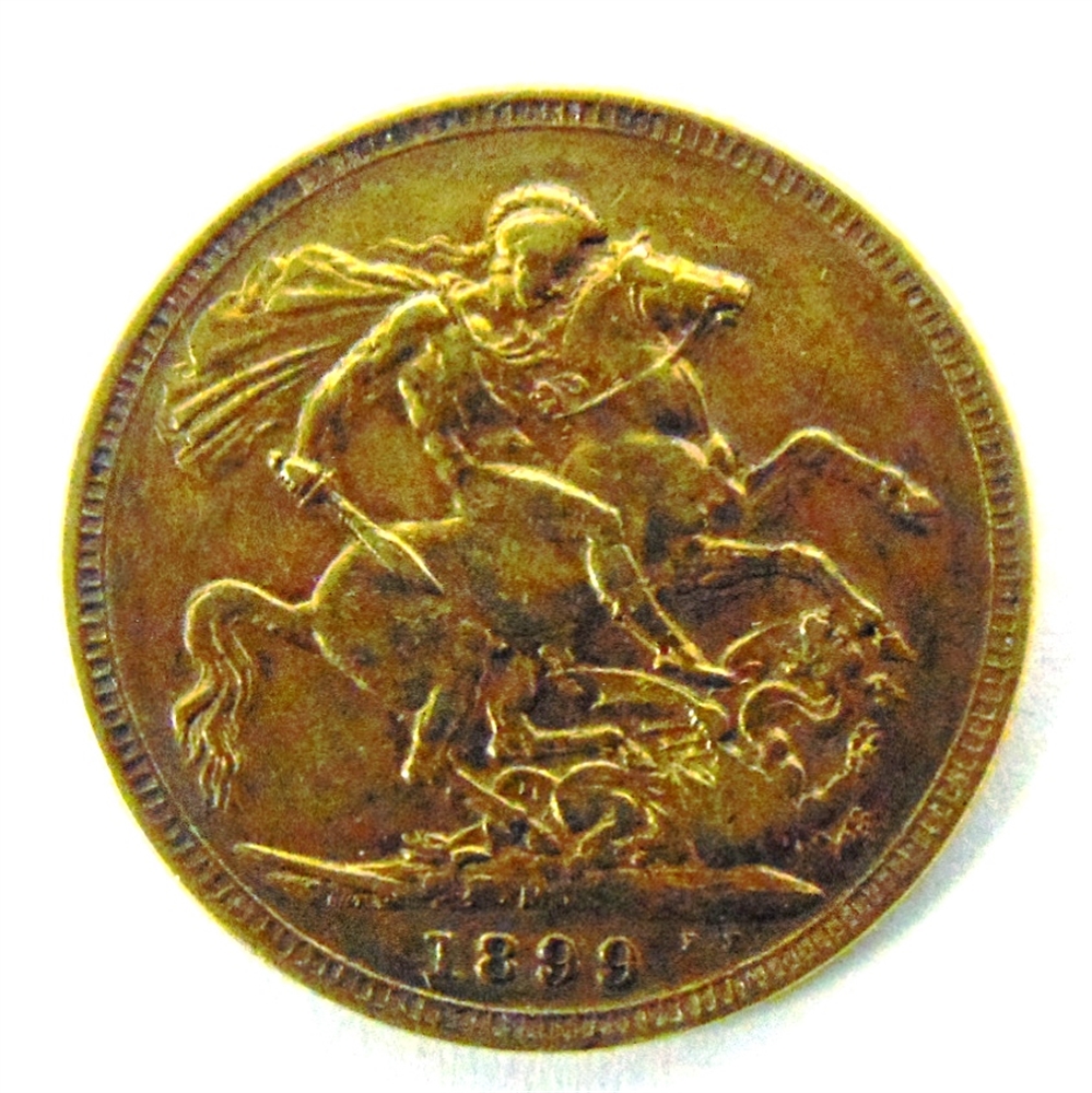 GREAT BRITAIN - VICTORIA (1837-1901), SOVEREIGN, 1899 Melbourne mint (M). - Image 2 of 3