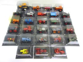 TWENTY-SEVEN PART-WORK DIECAST MODEL TRACTORS most mint or near mint and boxed, (boxes opened and
