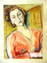 ERNEST NEUSCHUL (CZECH, 1895-1968) Portrait of Mimi, undated [circa mid 1950s], oil on textured