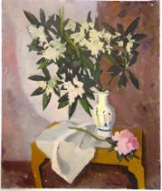 ERNEST NEUSCHUL (CZECH, 1895-1968) Still life with vase of white flowers, undated [circa early