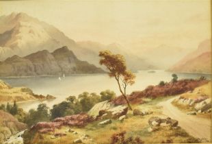 HARRY FRIER (BRITISH, 1849-1921) Lake District landscape, watercolour and bodycolour, signed and