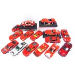 FOURTEEN ASSORTED DIECAST MODEL CARS mainly 1/24 scale, by Bburago and others, including Ferraris,