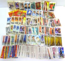 A COLLECTION OF TOPPS, PANINI & OTHER TRADING CARDS mainly football and wrestling, including Match